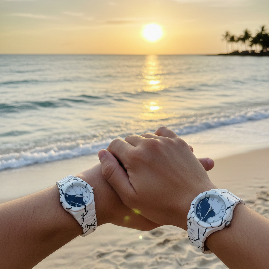 Tiger Aura Pair Watch – Stylish His & Hers Wristwatch Set